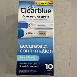 Clear blue tests